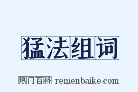猛法组词是什么意思的图片